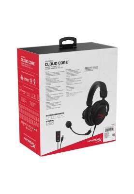 Навушники з мікрофоном HyperX Cloud Core + 7.1 Black (HX-HSCC-2-BK, 4P4F2AA)