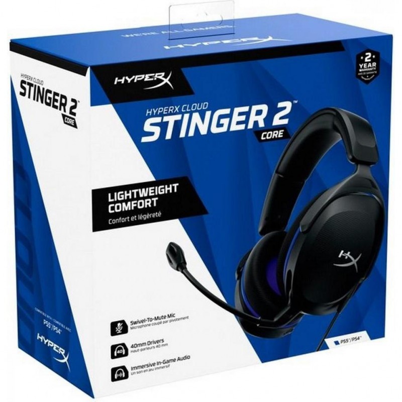 Навушники з мікрофоном HyperX Cloud Stinger 2 Core PS5 Black (6H9B6AA)