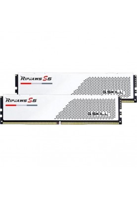 Пам'ять для настільних комп'ютерів G.Skill 32 GB (2x16GB) DDR5 5200 MHz Ripjaws S5 White (F5-5200J4040A16GX2-RS5W)