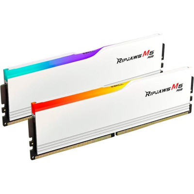 Пам'ять для настільних комп'ютерів G.Skill 32 GB (2x16GB) DDR5 6000 MHz Ripjaws M5 RGB White (F5-6000J3238F16GX2-RM5RW)