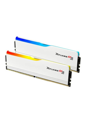 Пам'ять для настільних комп'ютерів G.Skill 64 GB (2x32GB) DDR5 6000 MHz Ripjaws M5 RGB White (F5-6000J3238G32GX2-RM5RW)