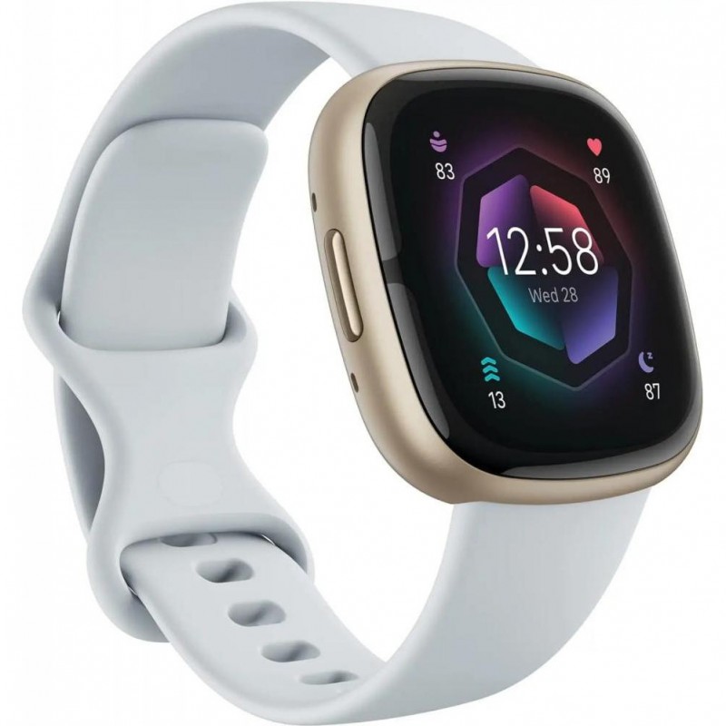 Смарт-годинник Fitbit Sense 2 Blue Mist/Soft Gold (FB521GLBM)