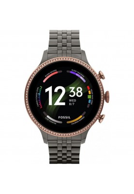 Смарт-годинник Fossil Gen 6 42mm Gunmetal Stainless Steel (FTW6078)