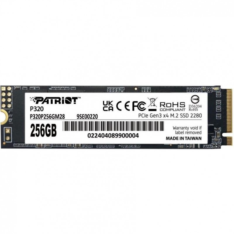 SSD накопичувач PATRIOT P320 256 GB (P320P256GM28)