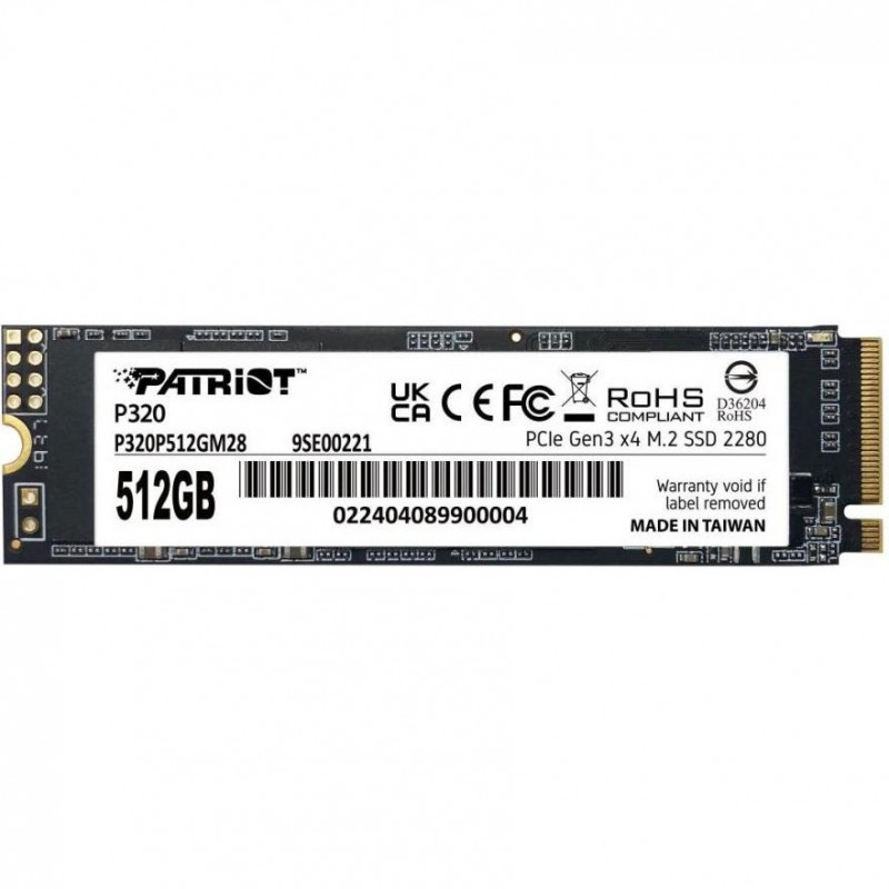 SSD накопичувач PATRIOT P320 512 GB (P320P512GM28)