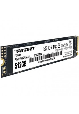 SSD накопичувач PATRIOT P320 512 GB (P320P512GM28)