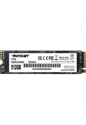 SSD накопичувач PATRIOT P320 512 GB (P320P512GM28)