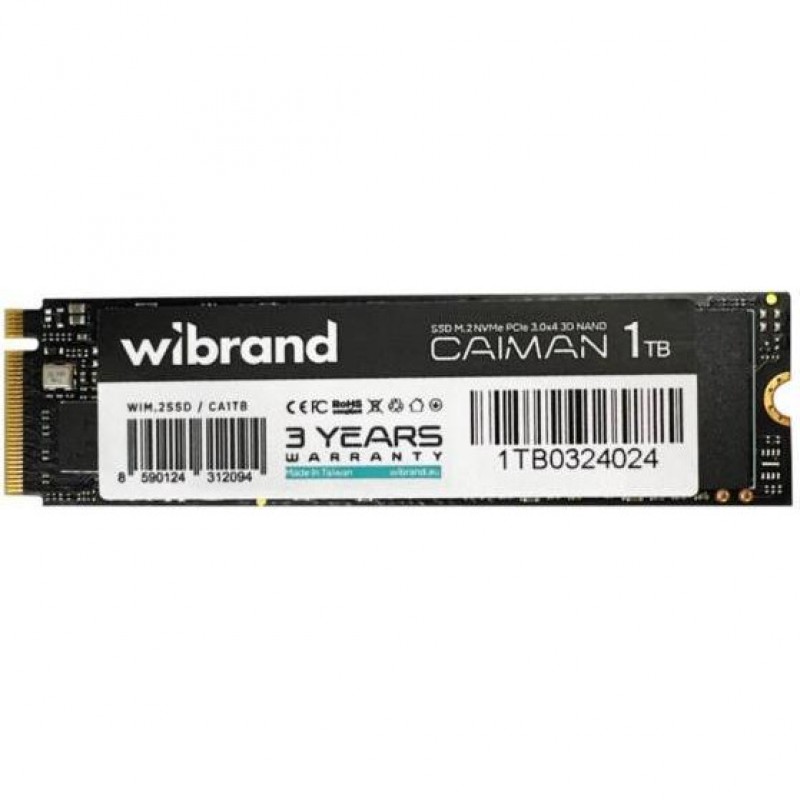 SSD накопичувач Wibrand Caiman 1TB M.2 NVMe (WIM.2SSD/CA1TB)