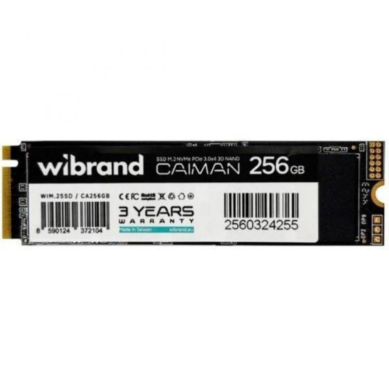 SSD накопичувач Wibrand Caiman 256GB M.2 NVMe (WIM.2SSD/CA256GB)