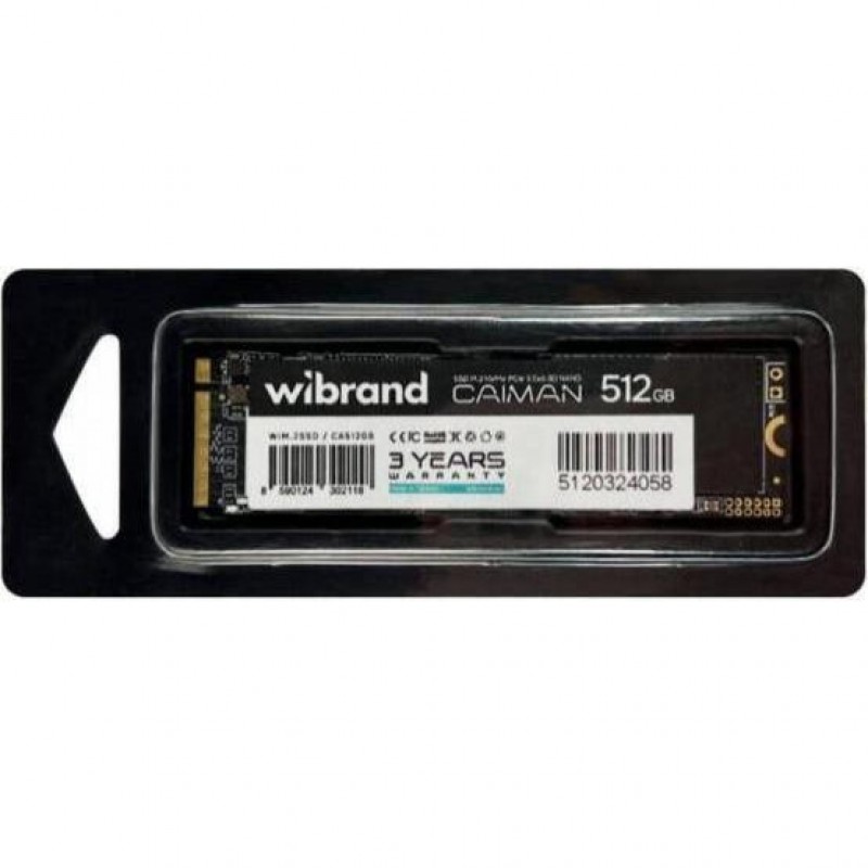 SSD накопичувач Wibrand Caiman 512GB M.2 NVMe (WIM.2SSD/CA512GB)