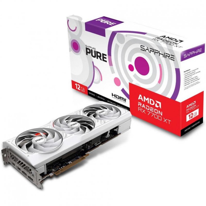 Відеокарта Sapphire Radeon RX 7700 XT 12GB PURE (11335-03)