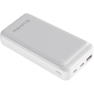Зовнішній акумулятор (павербанк) ColorWay Slim 20000mAh White (CW-PB200LPG3WT-PD)