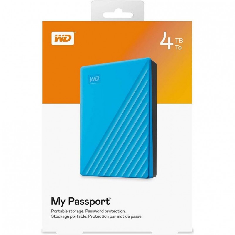 Жорсткий диск WD My Passport 4 TB Blue (WDBPKJ0040BBL-WESN)