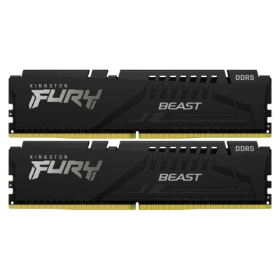 Пам'ять для настільних комп'ютерів Kingston FURY 16 GB (2x8GB) DDR5 6000 MHz Beast (KF560C40BBK2-16)