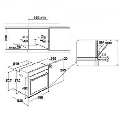 Духовка електрична Whirlpool W11OM14MS2H