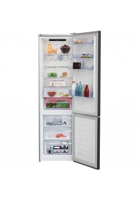 Холодильник із морозильною камерою Beko RCNA406E35ZXBR