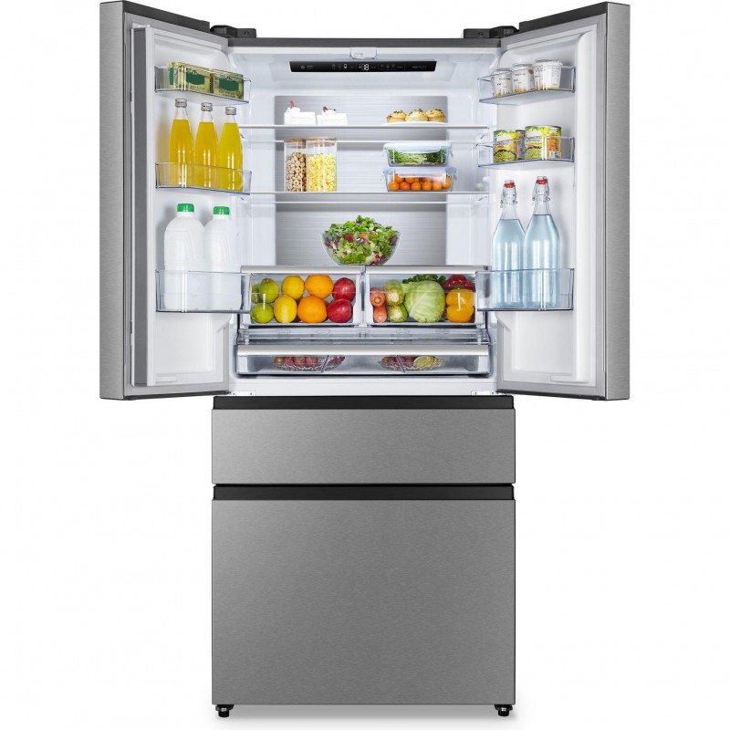 Холодильник із морозильною камерою Gorenje NRM8181UX