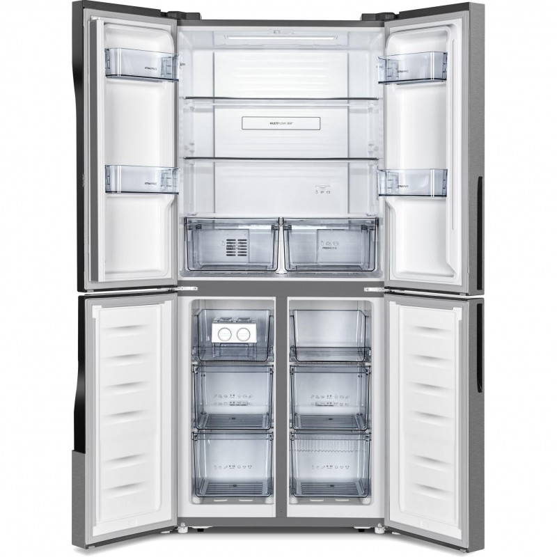 Холодильник із морозильною камерою Gorenje NRM8182MX