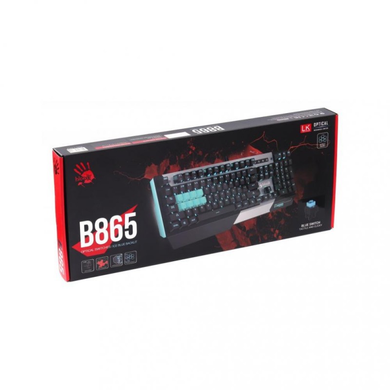 Клавіатура Bloody B865 LK Blue Gun Grey