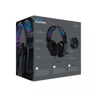 Комп'ютерна гарнітура Logitech G335 Wired Gaming Black (981-000978)