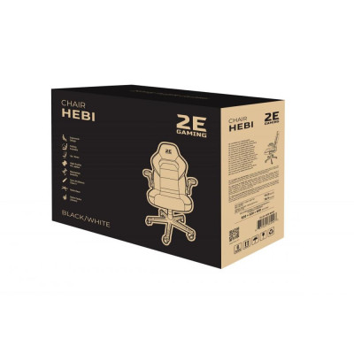 Комп'ютерне крісло для геймера 2E Hebi black/white (2E-GC-HEB-BKWT) Комп'ютерне крісло для геймера 2E Hebi black/white (2E-GC-HEB-BKWT)