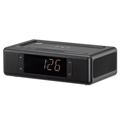 Мультимедійна акустика 2E SmartClock Wireless Charging Black (2E-AS01QIBK)