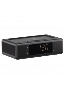 Мультимедійна акустика 2E SmartClock Wireless Charging Black (2E-AS01QIBK)