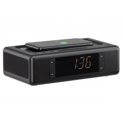 Мультимедійна акустика 2E SmartClock Wireless Charging Black (2E-AS01QIBK)