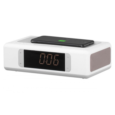 Мультимедійна акустика 2E SmartClock Wireless Charging White (2E-AS01QIWT)