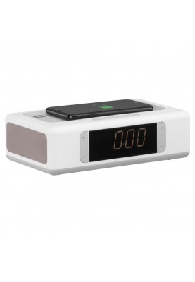 Мультимедійна акустика 2E SmartClock Wireless Charging White (2E-AS01QIWT)