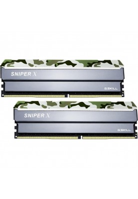 Пам'ять для настільних комп'ютерів G.Skill 16 GB (2x8GB) DDR4 3200 MHz SniperX (F4-3200C16D-16GSXFB)