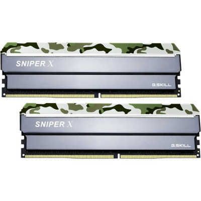 Пам'ять для настільних комп'ютерів G.Skill 16 GB (2x8GB) DDR4 3200 MHz SniperX (F4-3200C16D-16GSXFB)