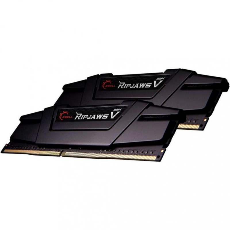 Пам'ять для настільних комп'ютерів G.Skill 16 GB (2x8GB) DDR4 3600 MHz Ripjaws V Classic Black (F4-3600C18D-16GVK)