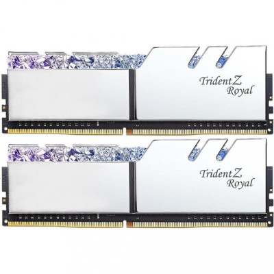 Пам'ять для настільних комп'ютерів G.Skill 16 GB (2x8GB) DDR4 3600 MHz Silver (F4-3600C18D-16GTRS)