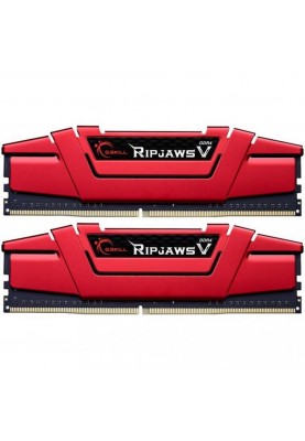 Пам'ять для настільних комп'ютерів G.Skill 8 GB (2x4GB) DDR4 2400 MHz Ripjaws V Blazing Red (F4-2400C15D-8GVR)