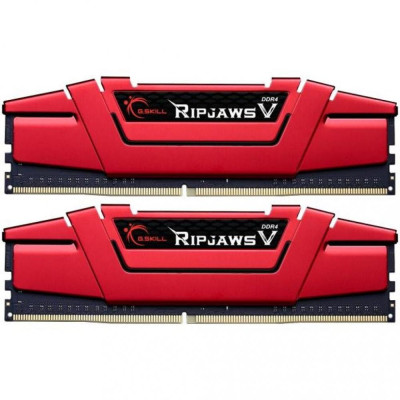 Пам'ять для настільних комп'ютерів G.Skill 8 GB (2x4GB) DDR4 2400 MHz Ripjaws V Blazing Red (F4-2400C15D-8GVR)