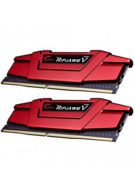 Пам'ять для настільних комп'ютерів G.Skill 8 GB (2x4GB) DDR4 2400 MHz Ripjaws V Blazing Red (F4-2400C15D-8GVR)