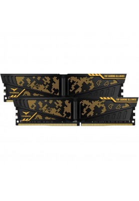 Пам'ять для настільних комп'ютерів TEAM 16 GB (2x8GB) DDR4 3200 MHz Vulcan TUF Gaming Alliance Black/Yellow (TLTYD416G3200HC16FDC01)