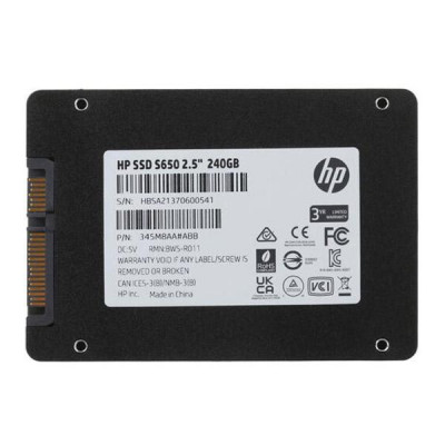 SSD накопичувач HP S650 240 GB (345M8AA)