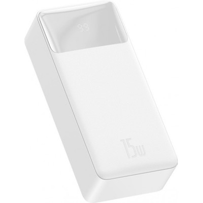 Зовнішній акумулятор (Power Bank) Baseus Bipow Digital Display 30000mAh 15W White (PPDML-K02)