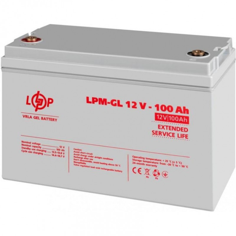 Акумулятор для ДБЖ LogicPower LPM-GL 12 - 100 AH (3871)