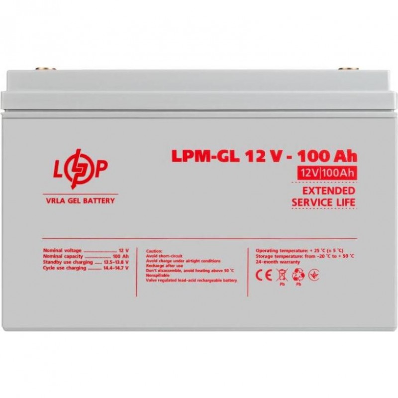 Акумулятор для ДБЖ LogicPower LPM-GL 12 - 100 AH (3871)