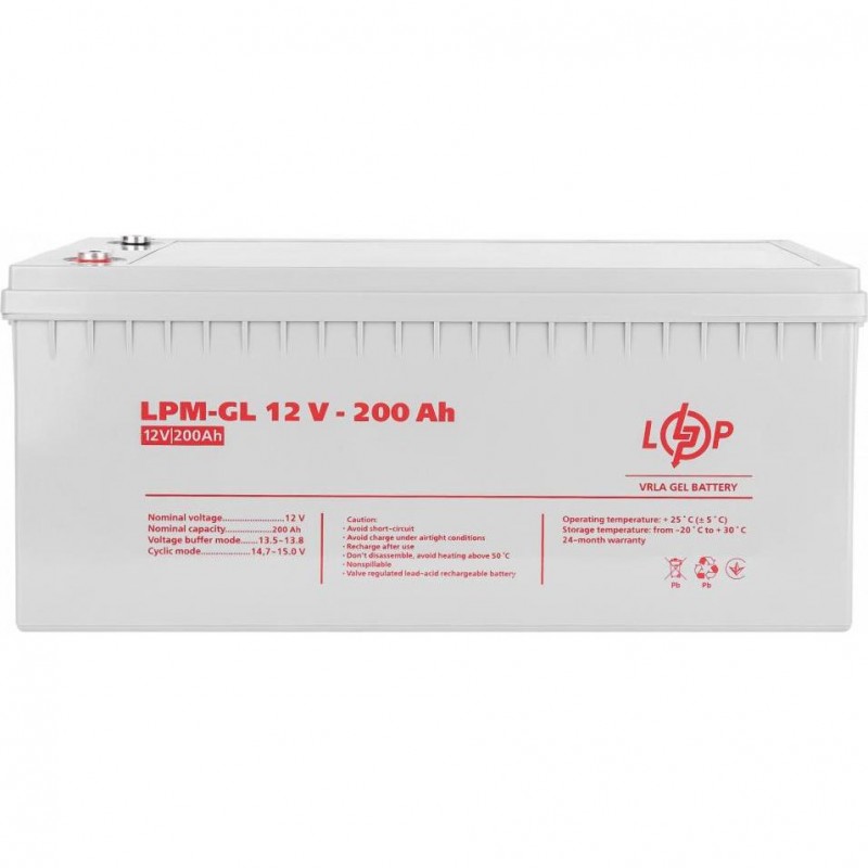 Акумулятор для ДБЖ LogicPower LPM-GL 12 - 200 AH (4156)