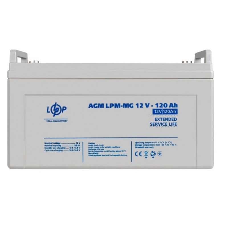 Акумулятор для ДБЖ LogicPower LPM-MG 12 - 120 AH (3876)