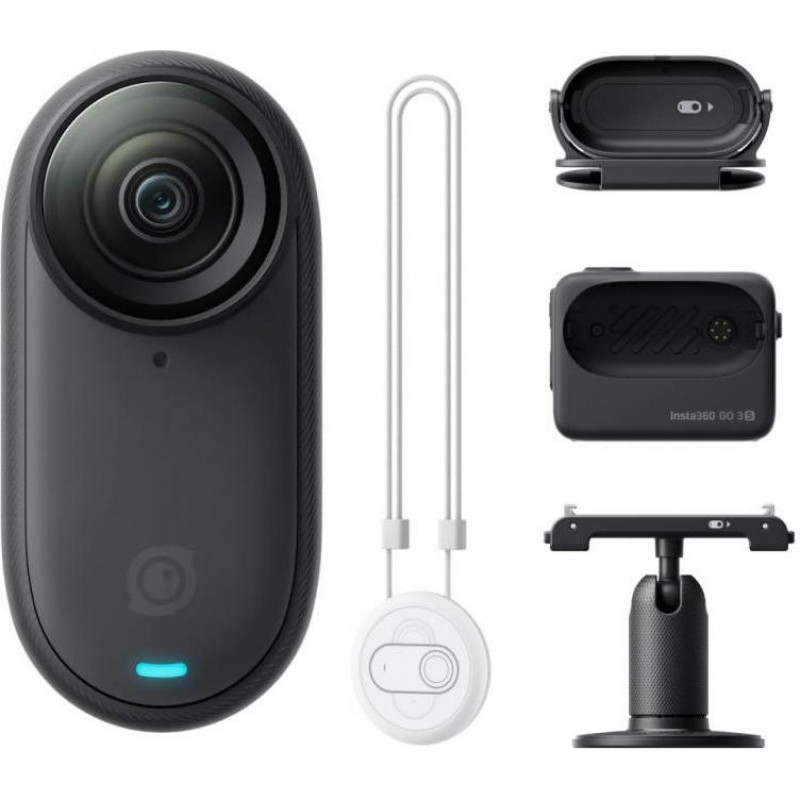 Екшн-камера Insta360 GO 3S 4K Standard Bundle 128GB Black (CINSAATA_GO3S13)