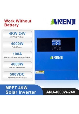 Гібридний сонячний інвертор (hybrid) ANENJI ANJ-4000W-24V