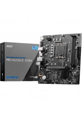 Материнська плата MSI PRO H610M-E DDR4 (911-7D48-012)