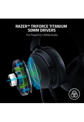 Навушники з мікрофоном Razer Kraken V3 HyperSense Black (RZ04-03770100-R3M1)