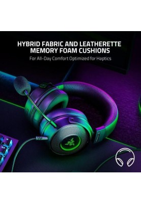 Навушники з мікрофоном Razer Kraken V3 HyperSense Black (RZ04-03770100-R3M1)