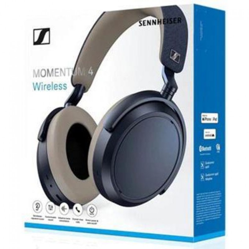 Навушники з мікрофоном Sennheiser MOMENTUM 4 Wireless Denim (700386)